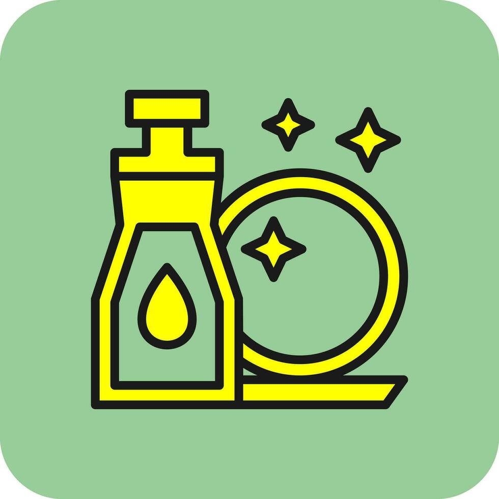 Dish washing Vector Icon Design