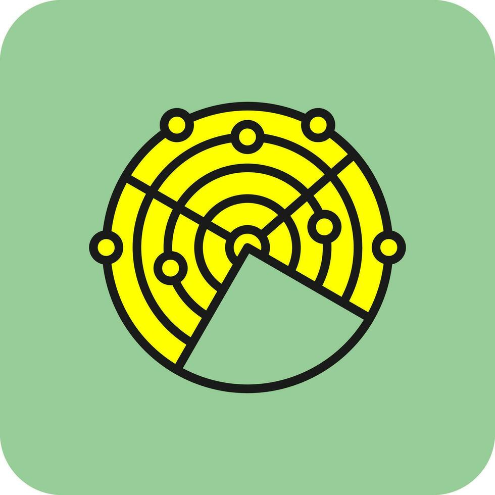 Radar Vector Icon Design