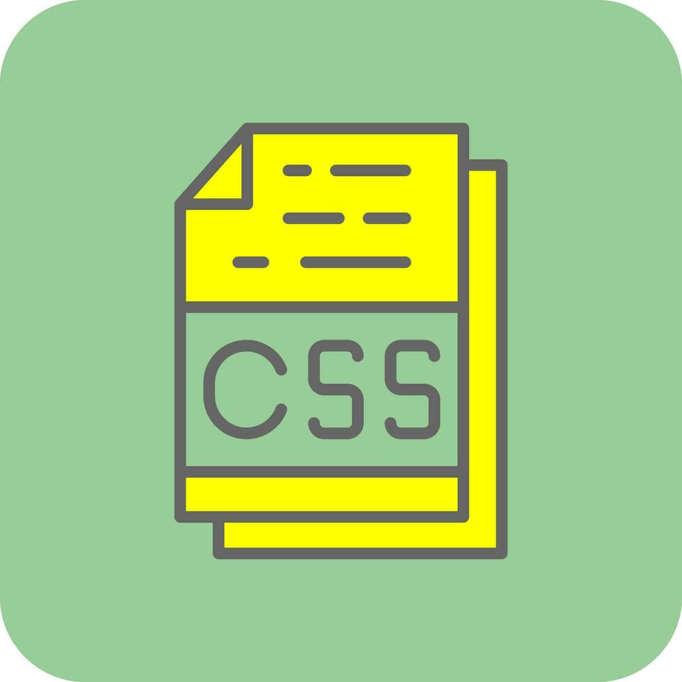 Css File Format Vector Icon Design