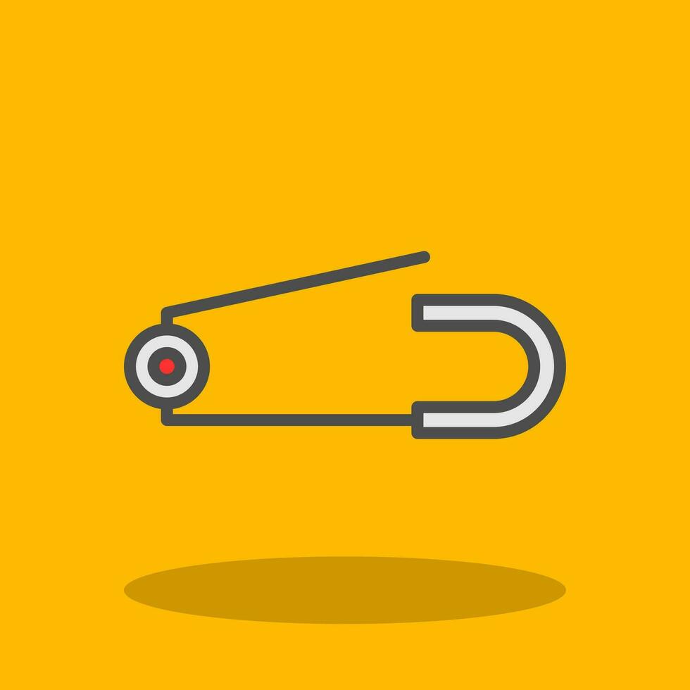 Safety pin Vector Icon Design