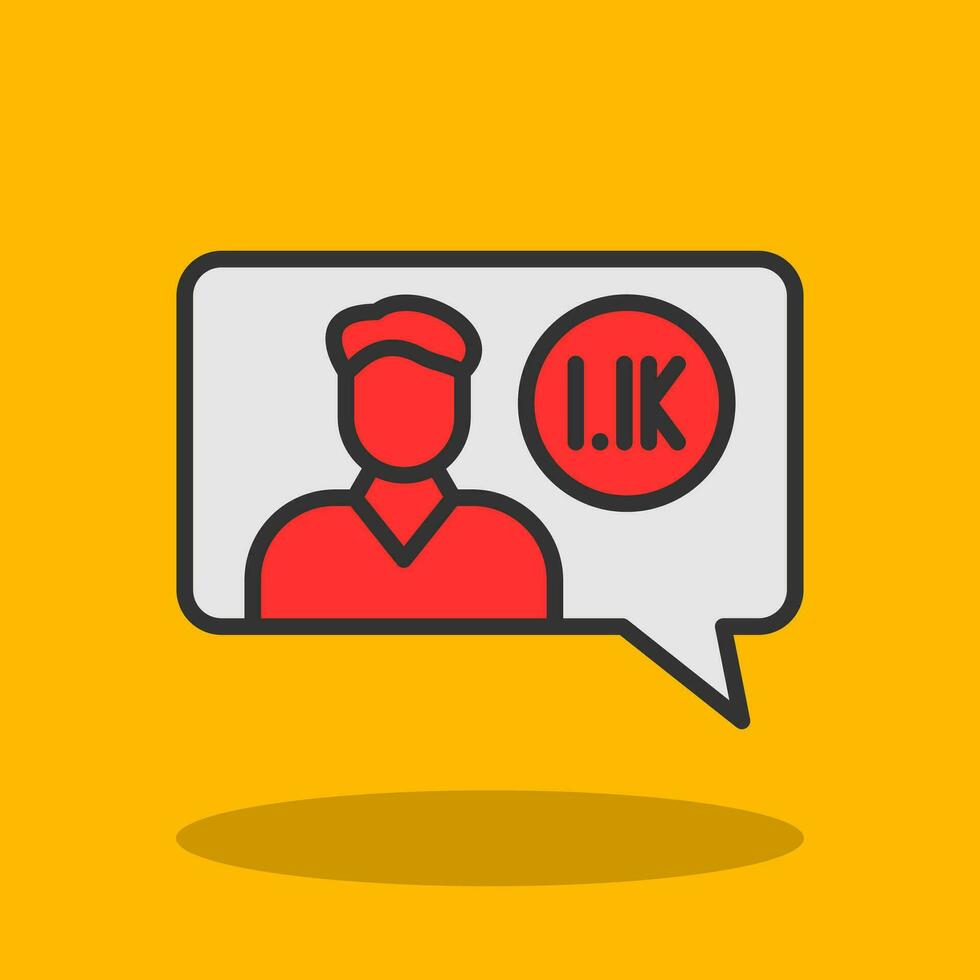 Follower Vector Icon Design