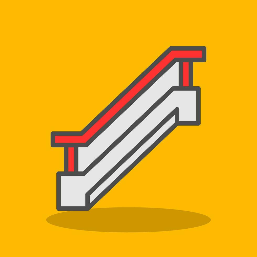 Escalator Vector Icon Design