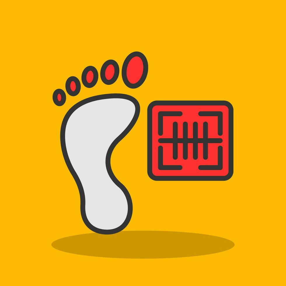 Footprint Vector Icon Design