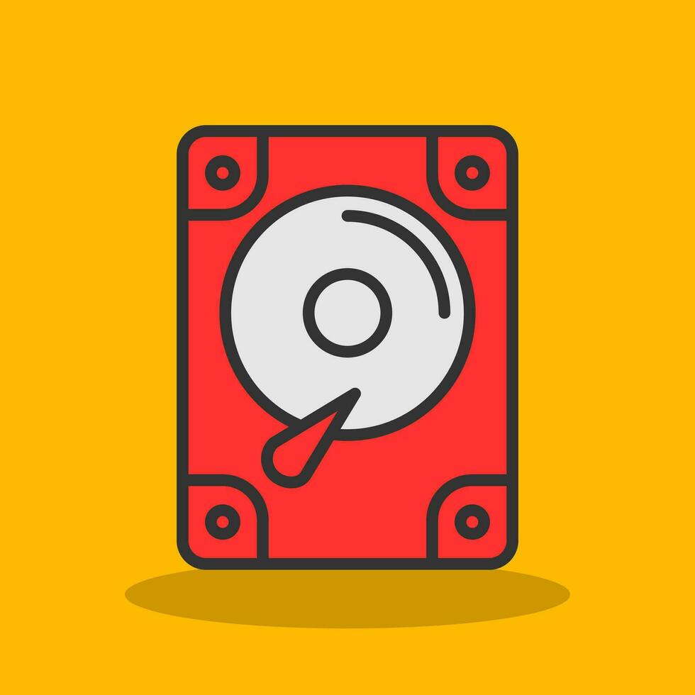 Hard disk drive Vector Icon Design