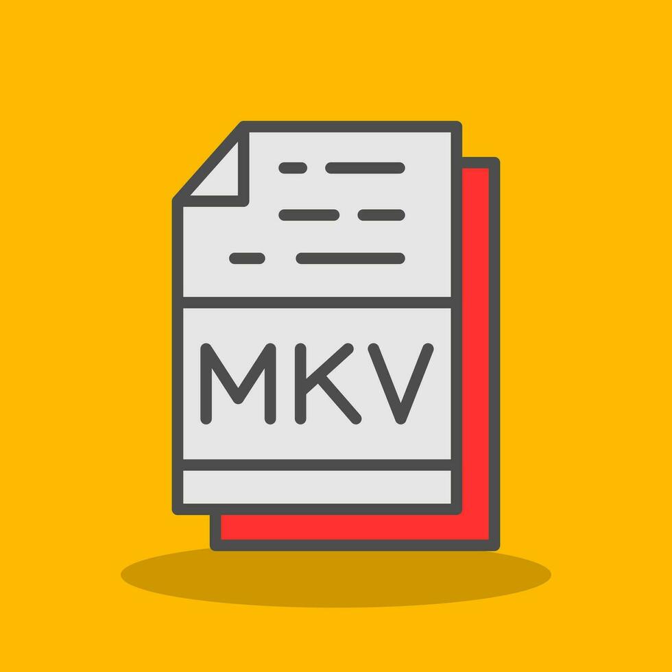 mkv vector icono diseño