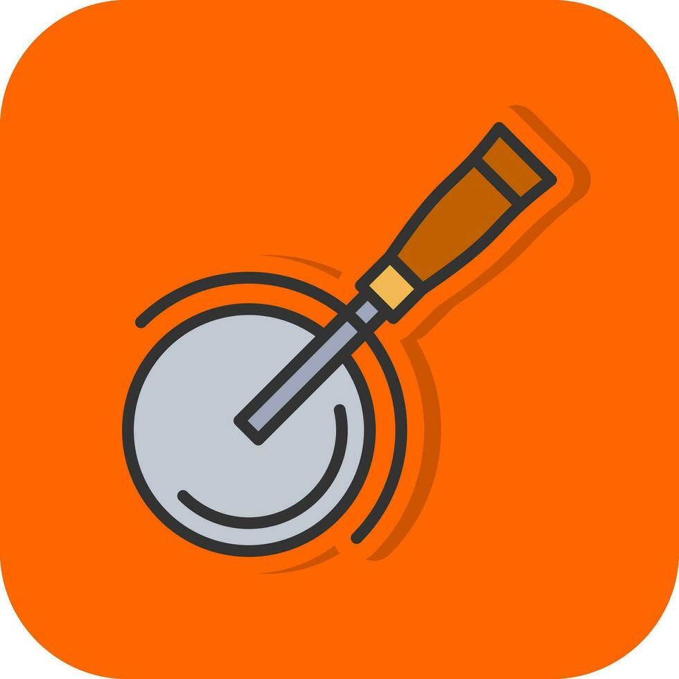 Pizza cutter Vector Icon Design