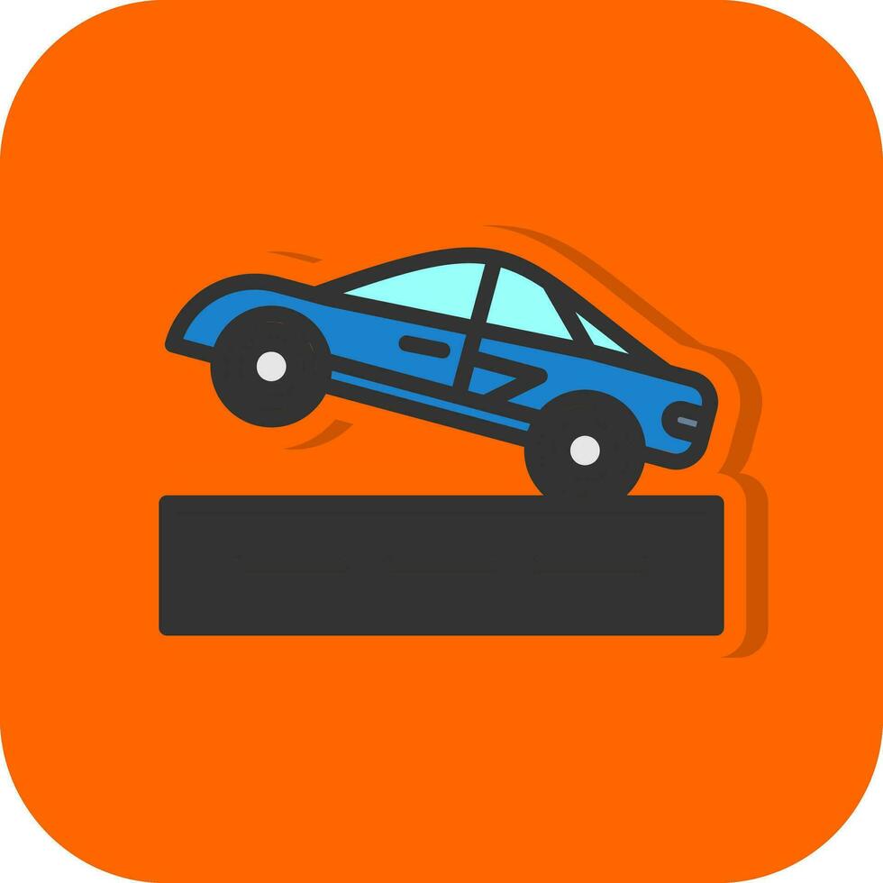 Drag racing Vector Icon Design