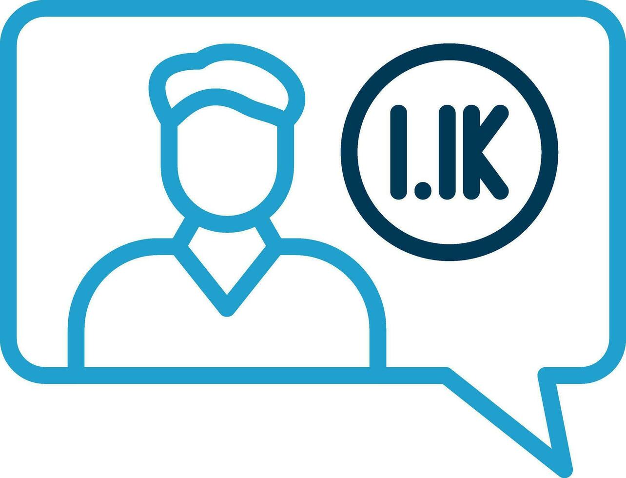 Follower Vector Icon Design