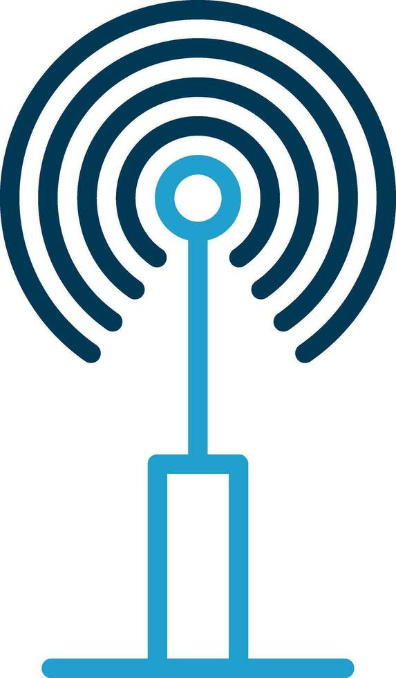 Radio antenna Vector Icon Design