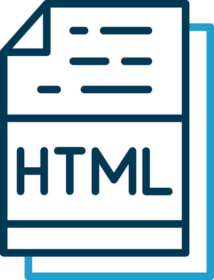 Html File Format Vector Icon Design