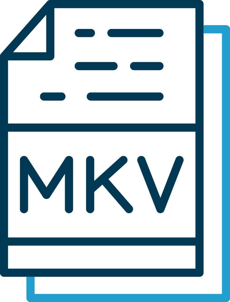 Mkv Vector Icon Design