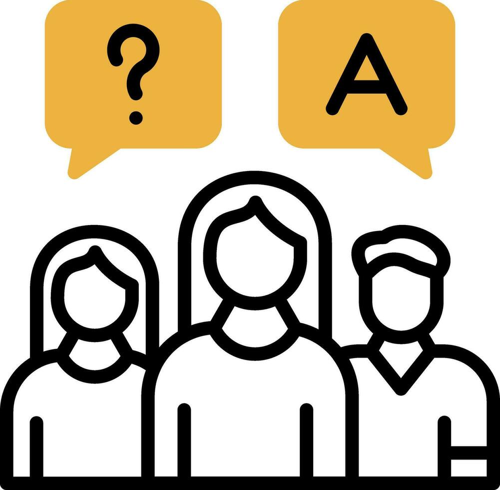 Asking Vector Icon Design