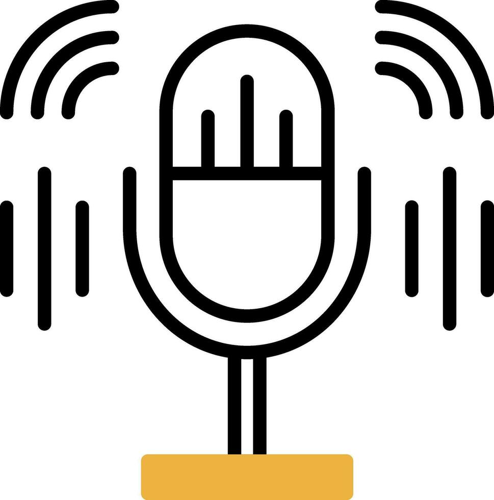 Podcast Vector Icon Design