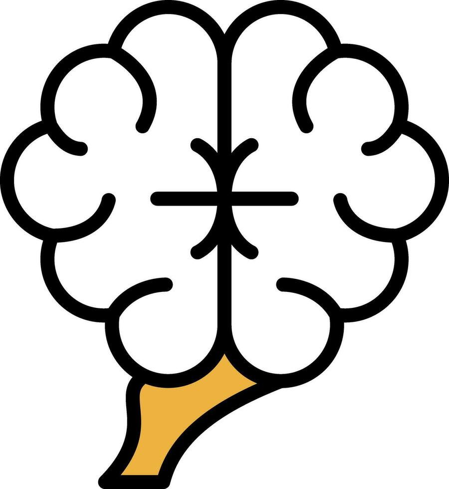 Human brain Vector Icon Design