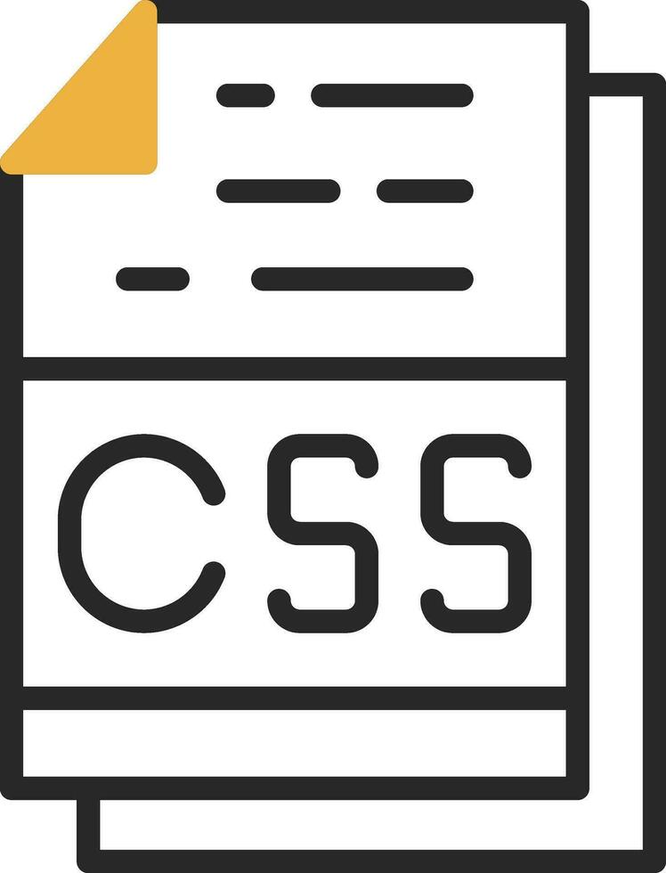 Css File Format Vector Icon Design