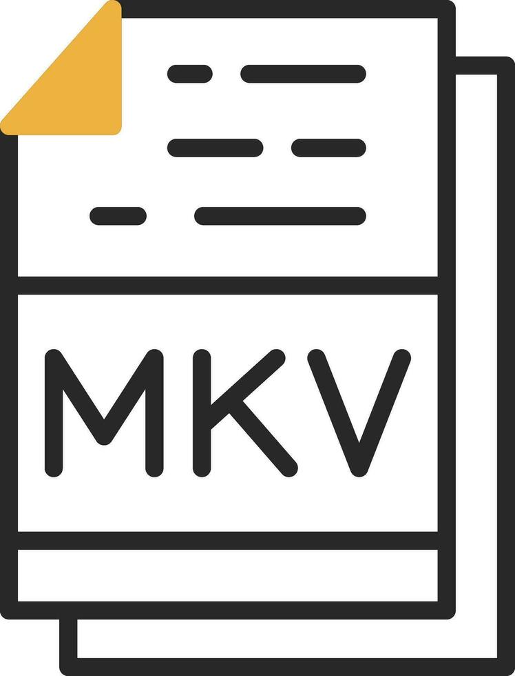 mkv vector icono diseño