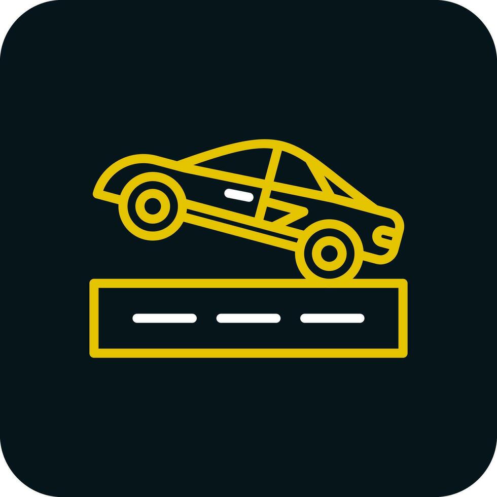 Drag racing Vector Icon Design