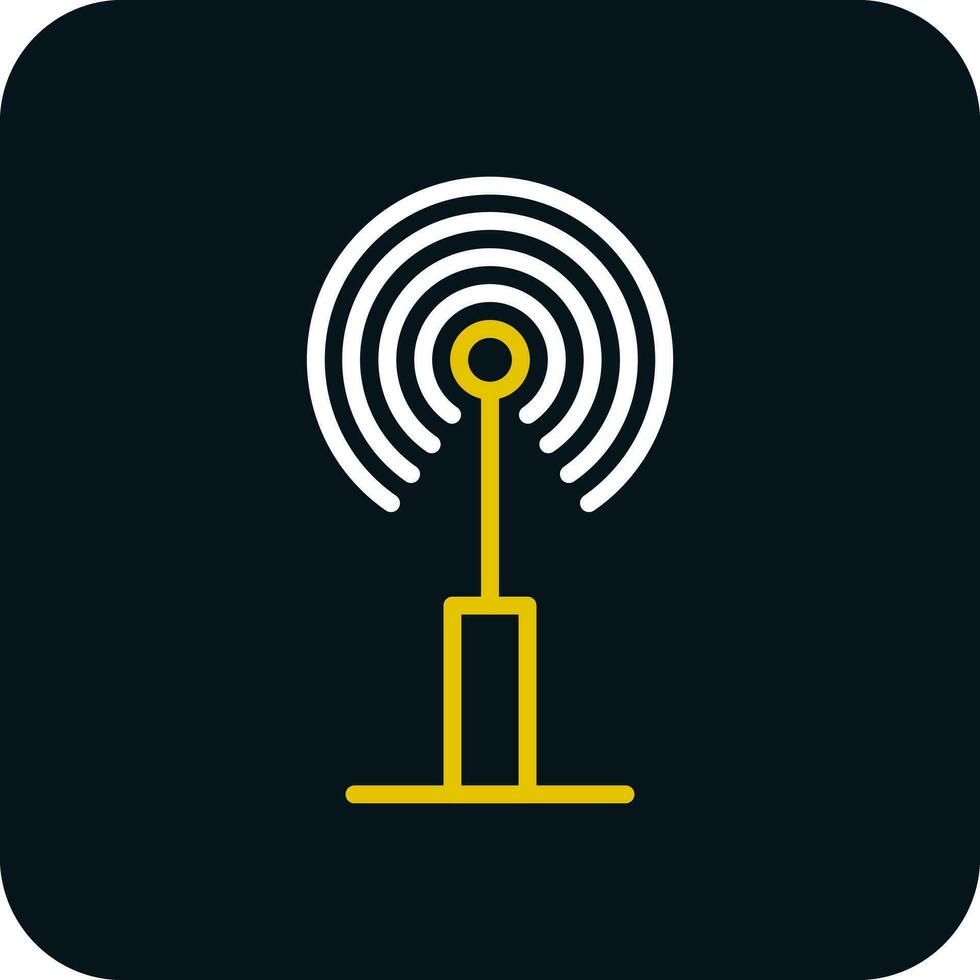 Radio antenna Vector Icon Design