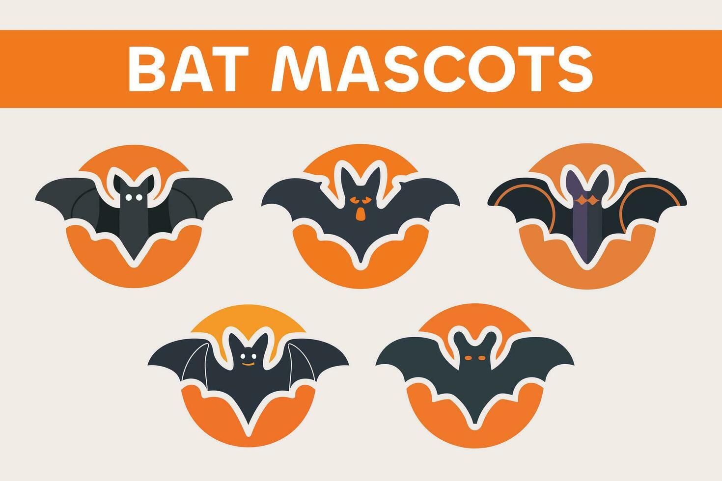 Víspera de Todos los Santos murciélago mascota diseño, murciélagos aislado vector silueta diseño.