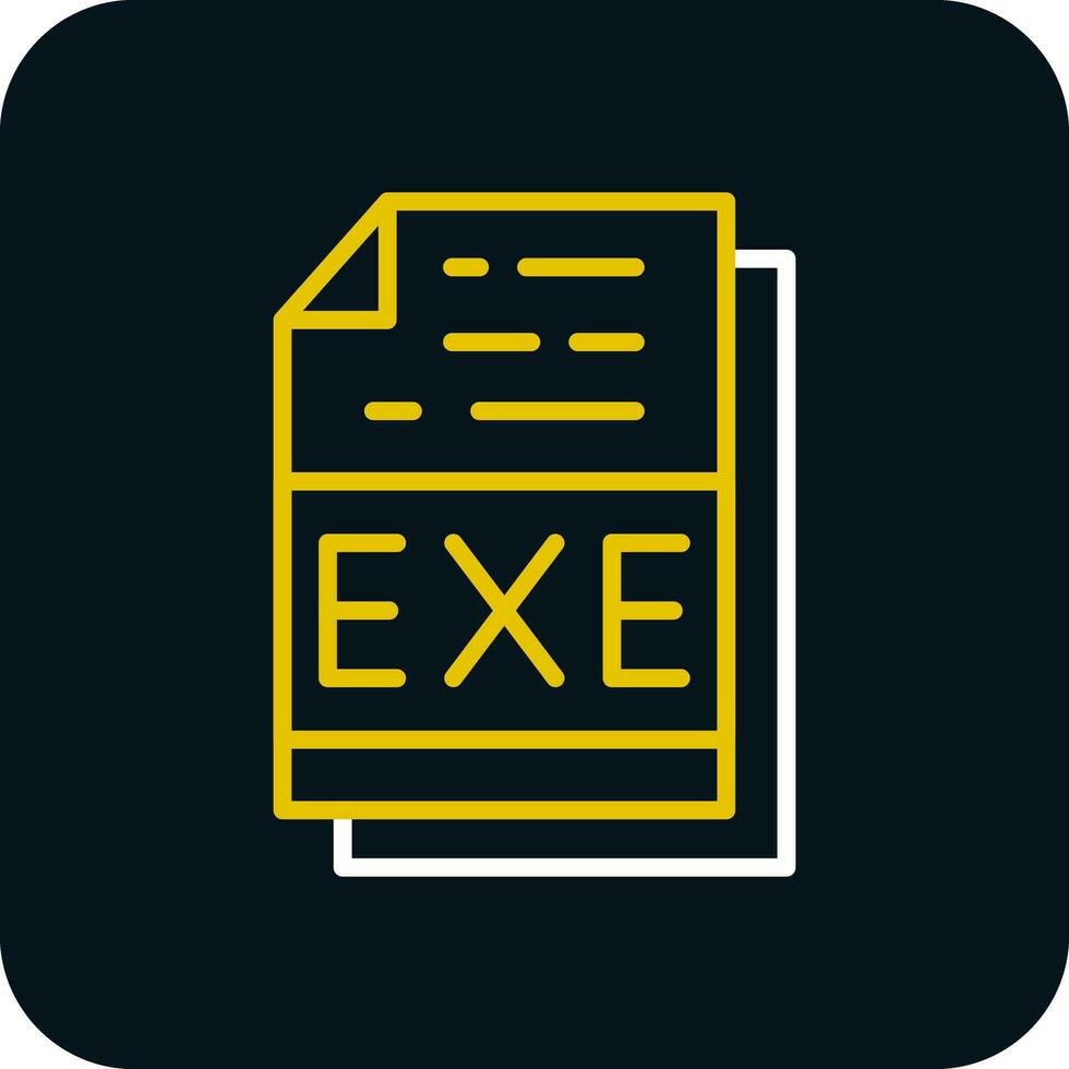 Exe File Format Vector Icon Design