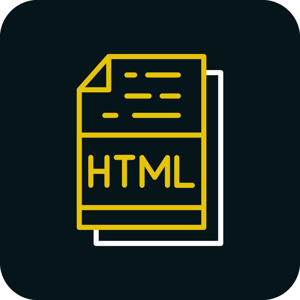 Html File Format Vector Icon Design