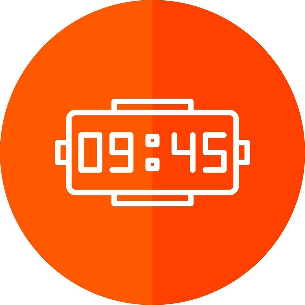 Digital clock Vector Icon Design