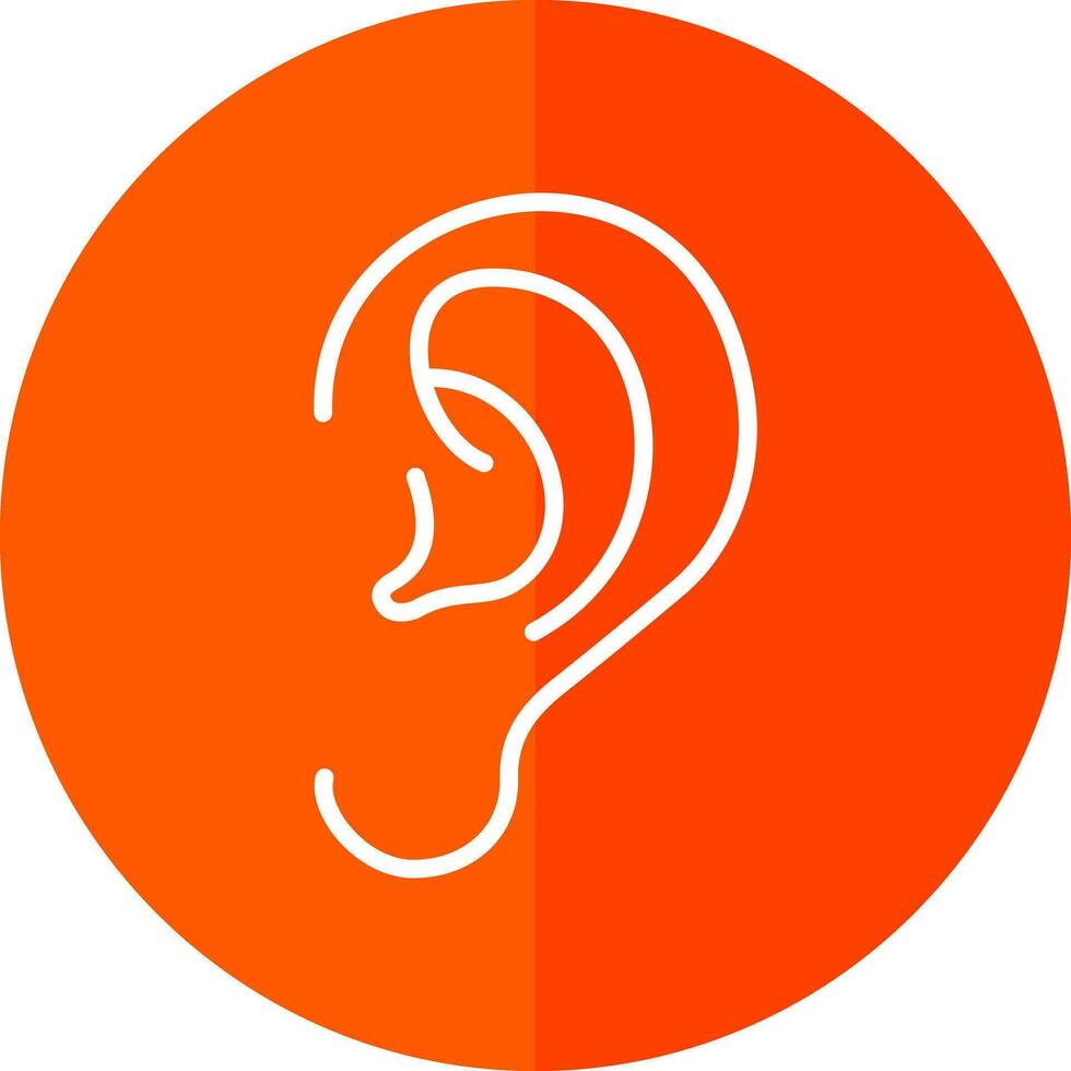 Ear Vector Icon Design