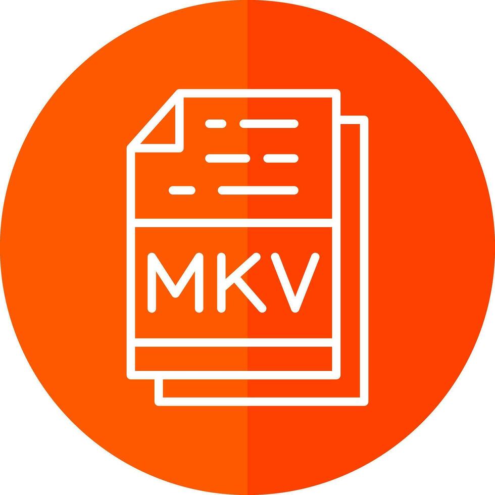 mkv vector icono diseño