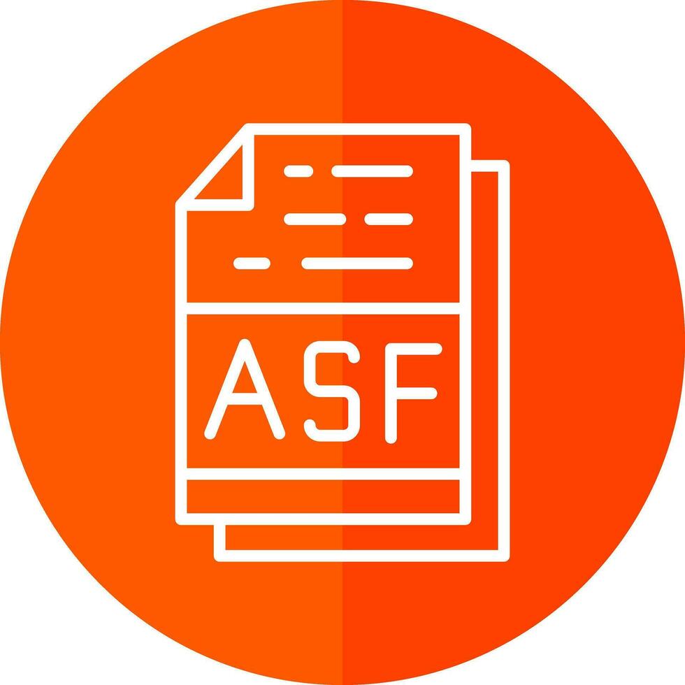 asf archivo formato vector icono diseño