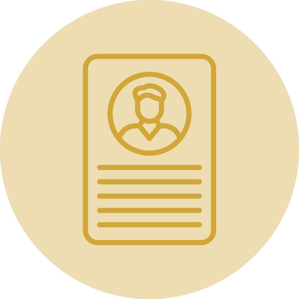Profile Vector Icon Design