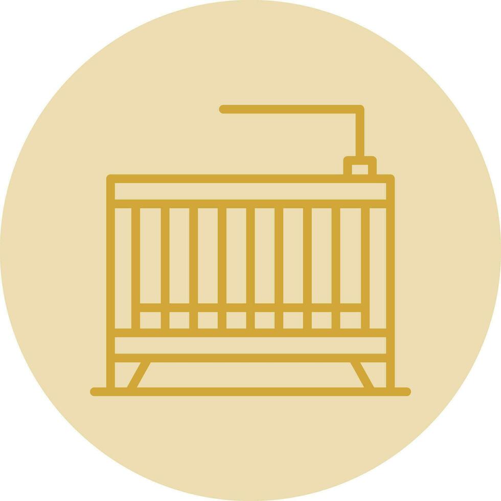 Crib Vector Icon Design