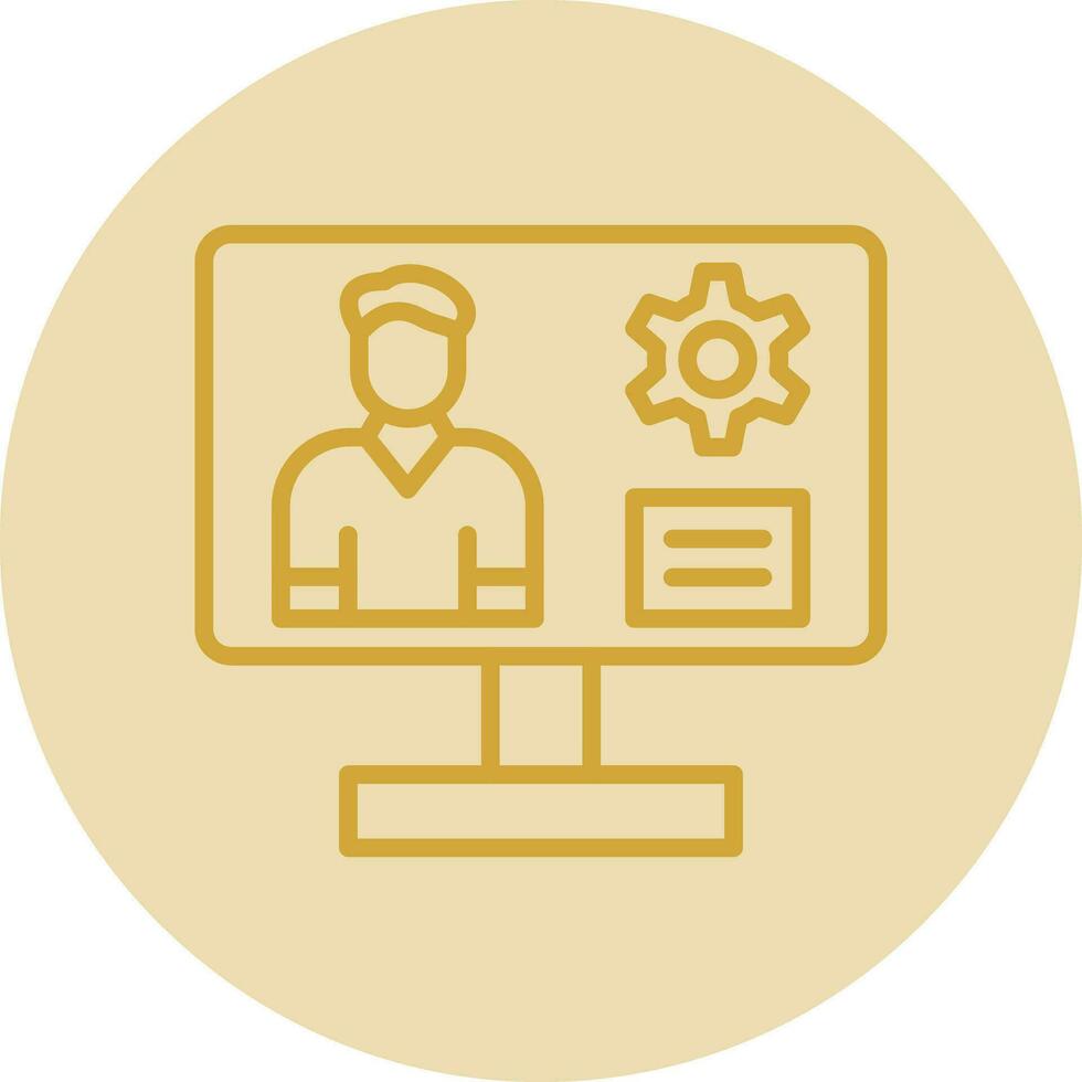 Content management system Vector Icon Design