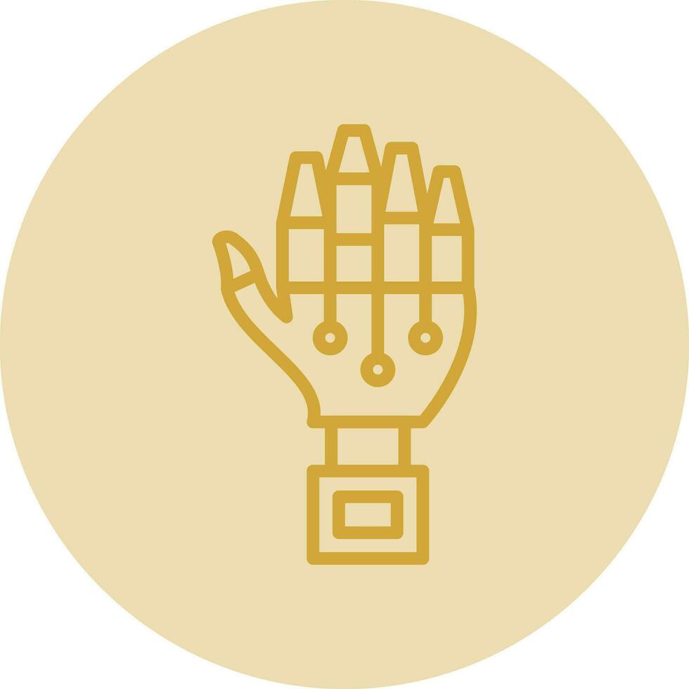Robot hand Vector Icon Design