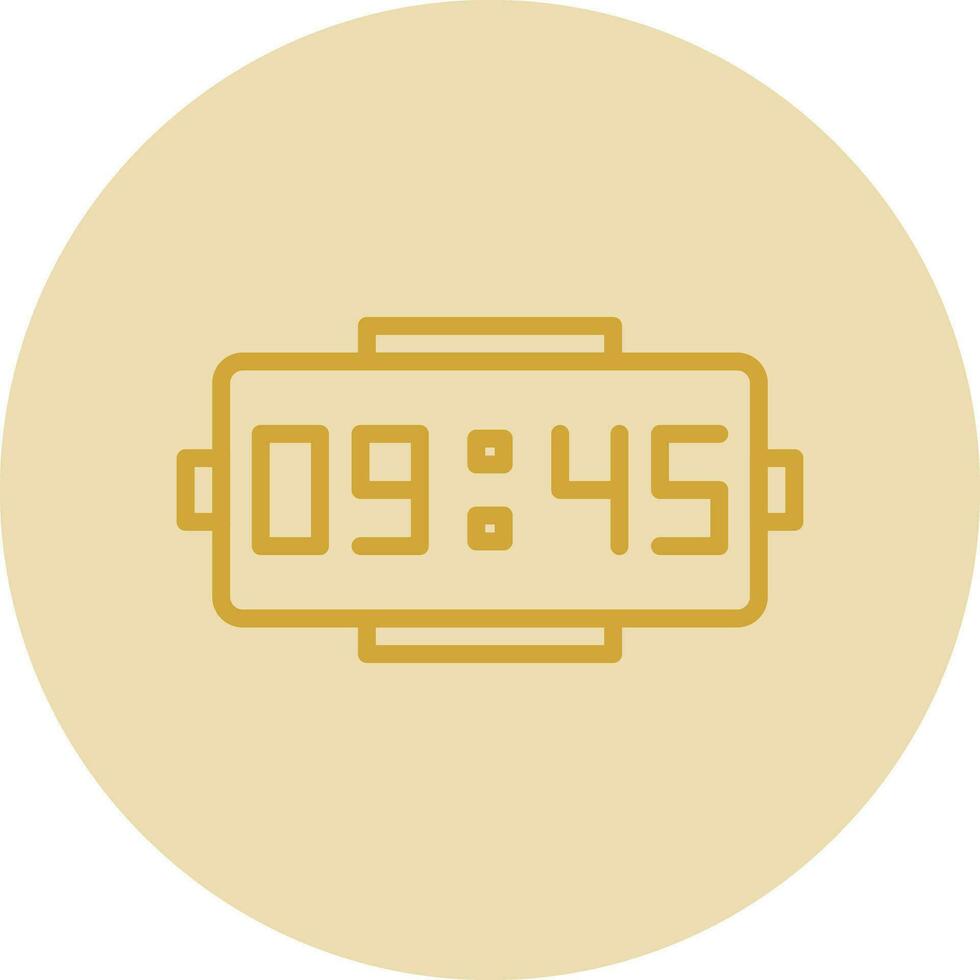 Digital clock Vector Icon Design