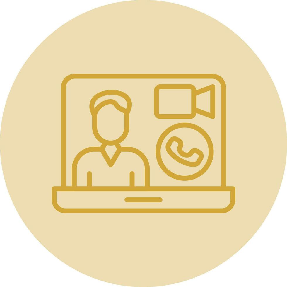 Video call Vector Icon Design