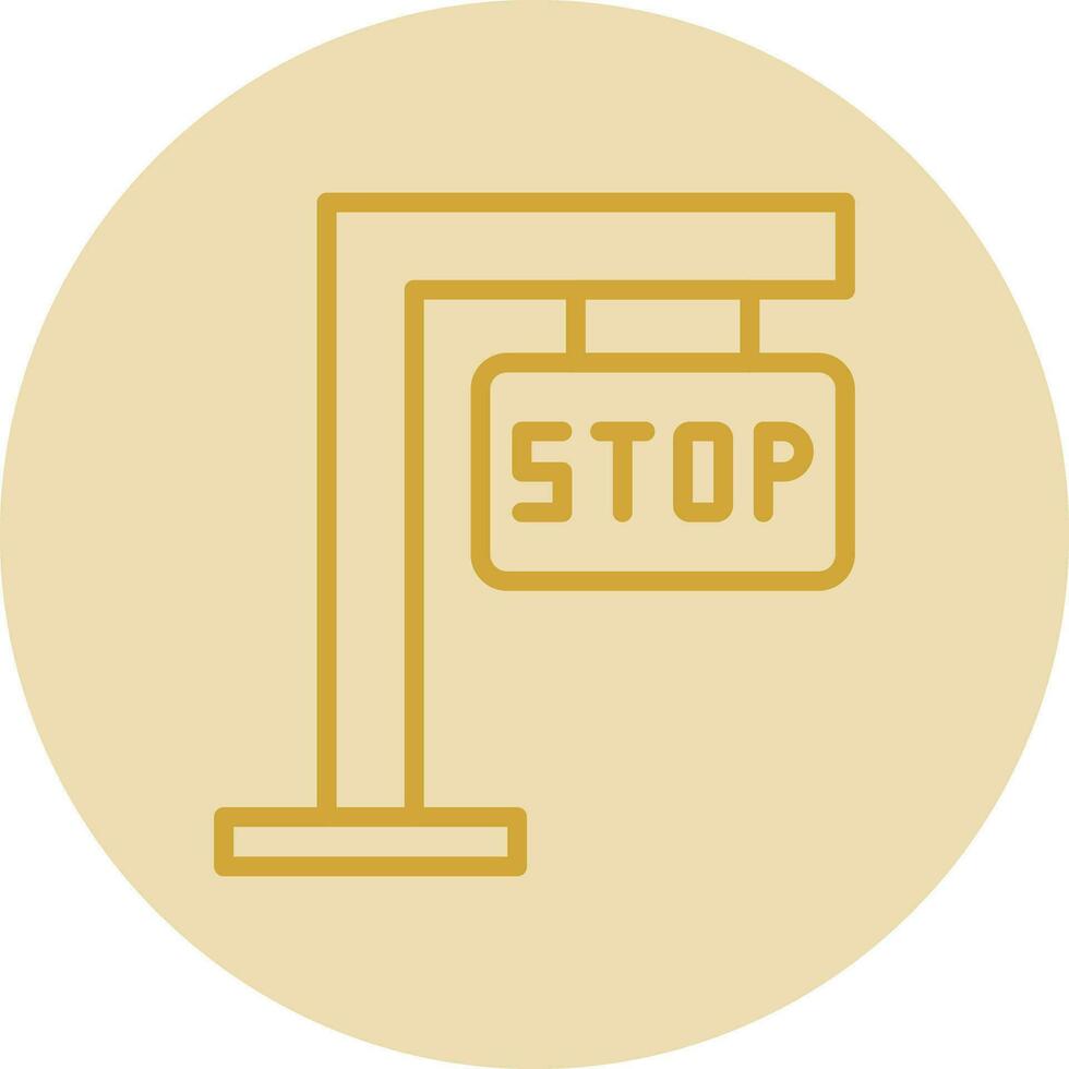 diseño de icono de vector de señal de stop