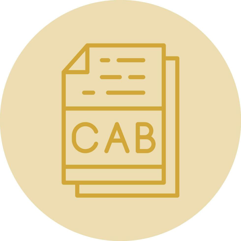 CAB File Format Vector Icon Design