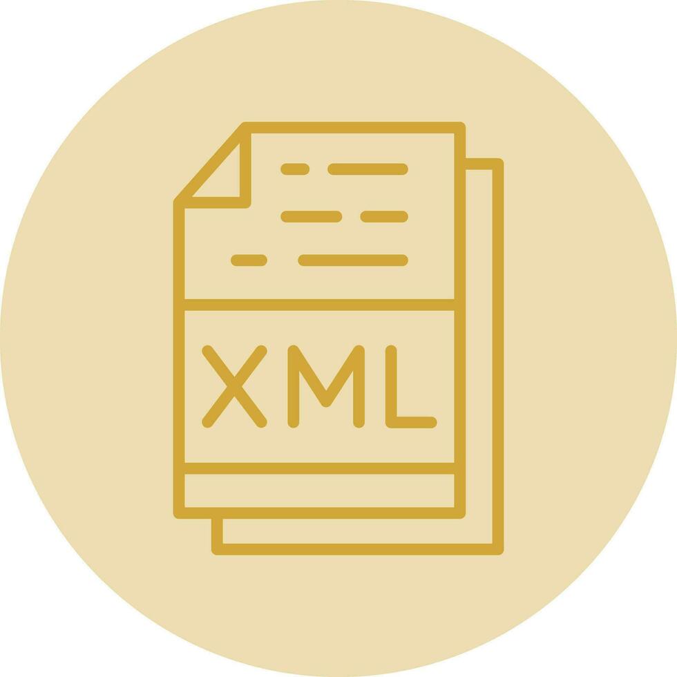 Xml File Format Vector Icon Design
