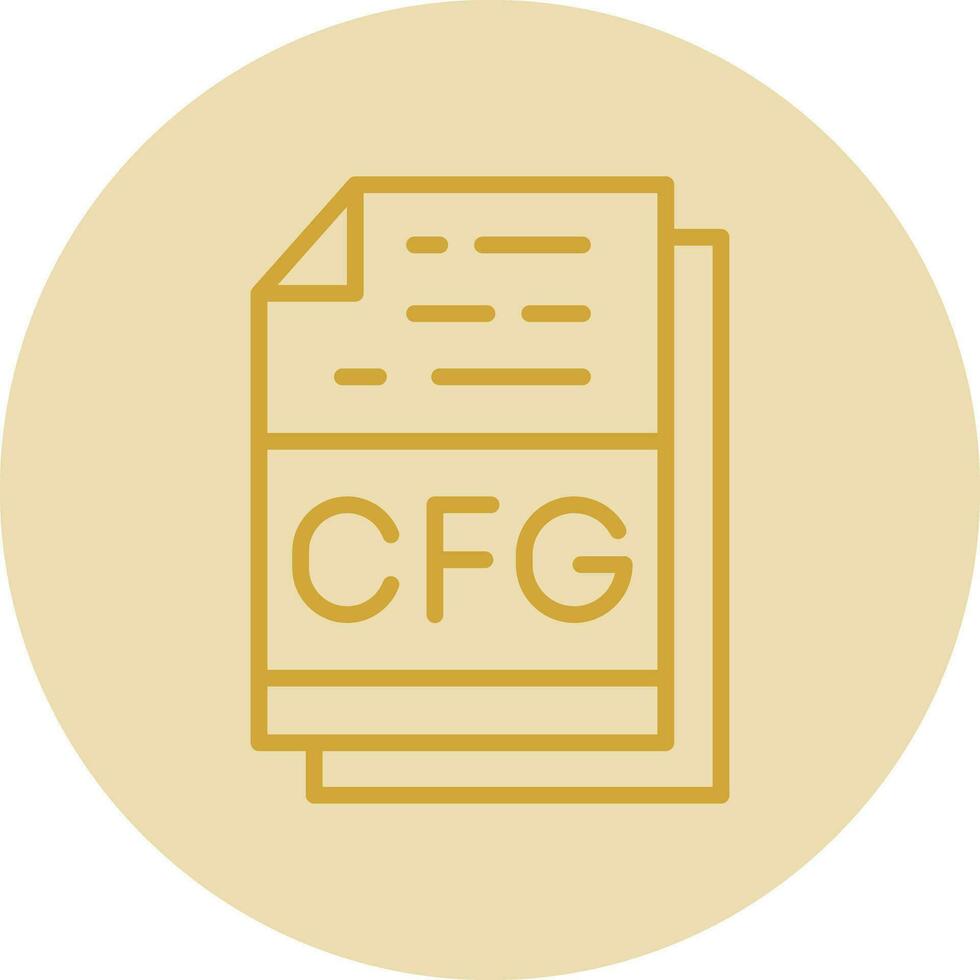 Cfg File Format Vector Icon Design