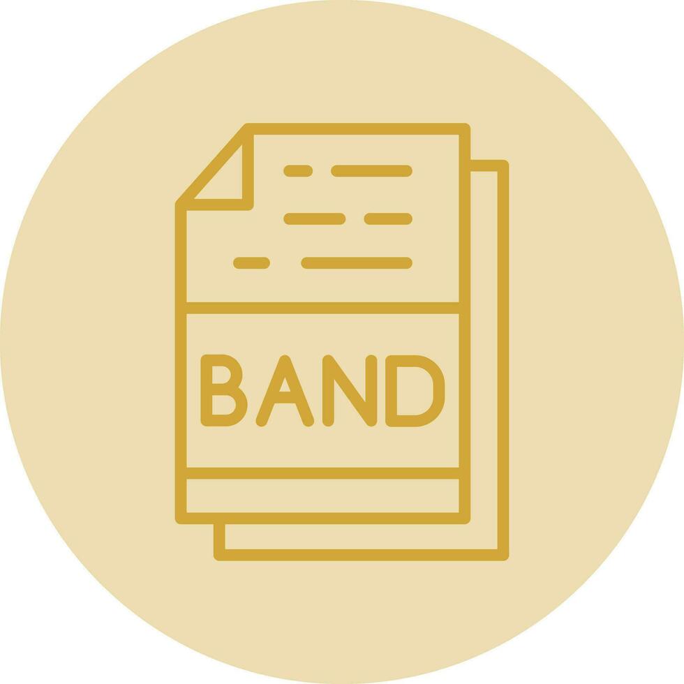 banda vector icono diseño