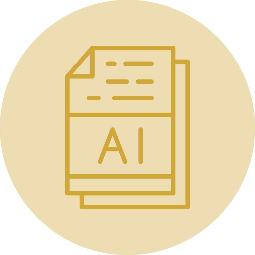 AI File Format Vector Icon Design