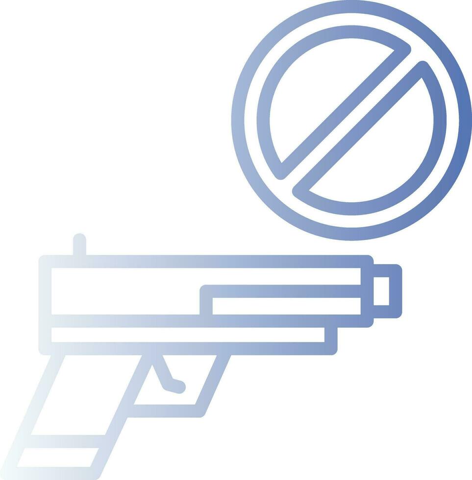 pistola prohibición vector icono diseño