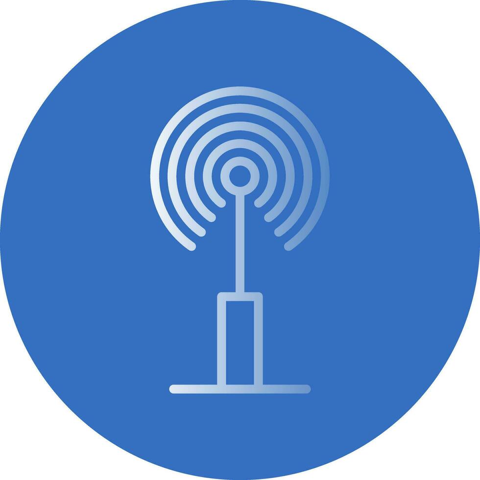 Radio antenna Vector Icon Design