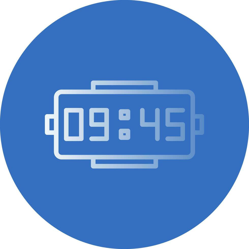 Digital clock Vector Icon Design