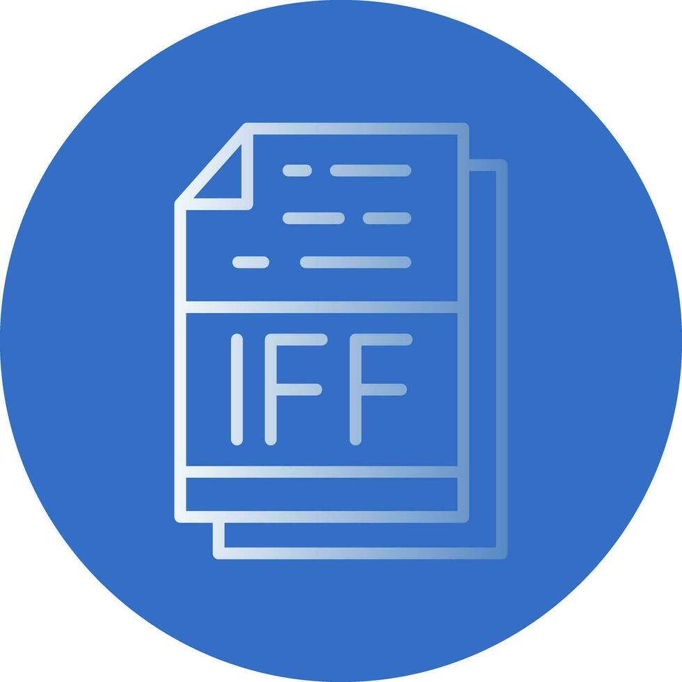 IFF File Format Vector Icon Design