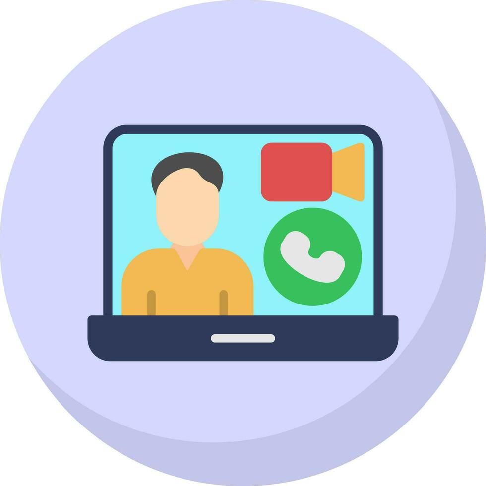 Video call Vector Icon Design