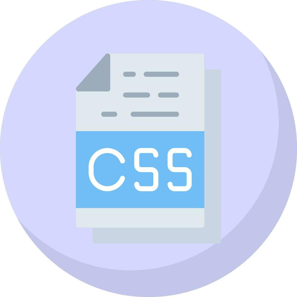 Css File Format Vector Icon Design