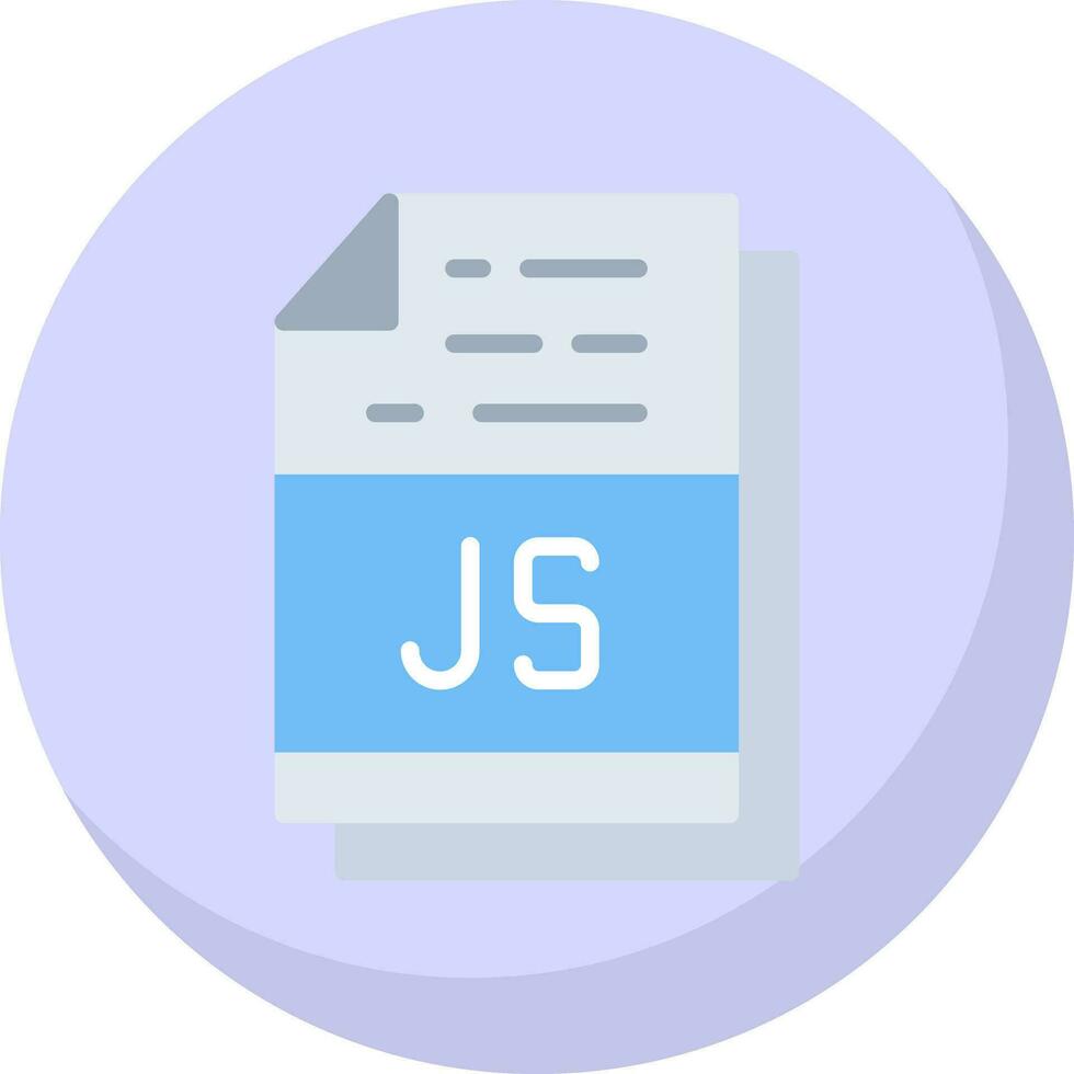 Js File Format Vector Icon Design