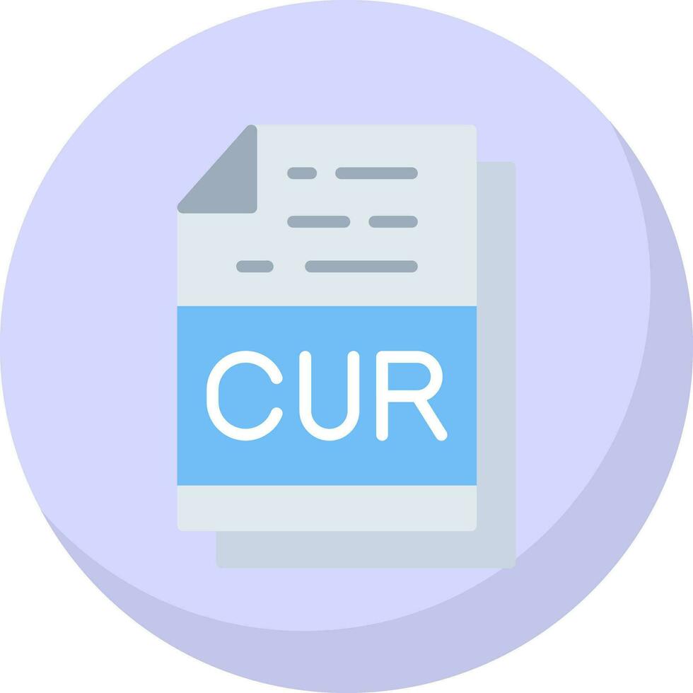 CUR File Format Vector Icon Design