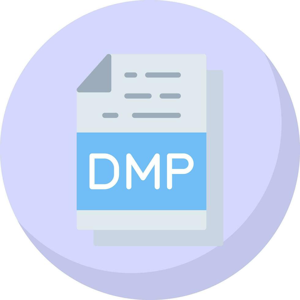 Dmp File Format Vector Icon Design